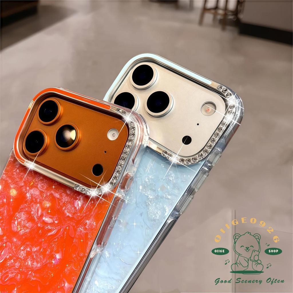 เคส iPhone17 Air กระเป๋าเพชรลายหินอ่อนเคสโทรศัพท์ iphone17 Pro Max16 15 14 13 เคสสําหรับ iPhone เคสซิลิโคนนิ่ม TPU กันกระแทก - รูปที่ 6