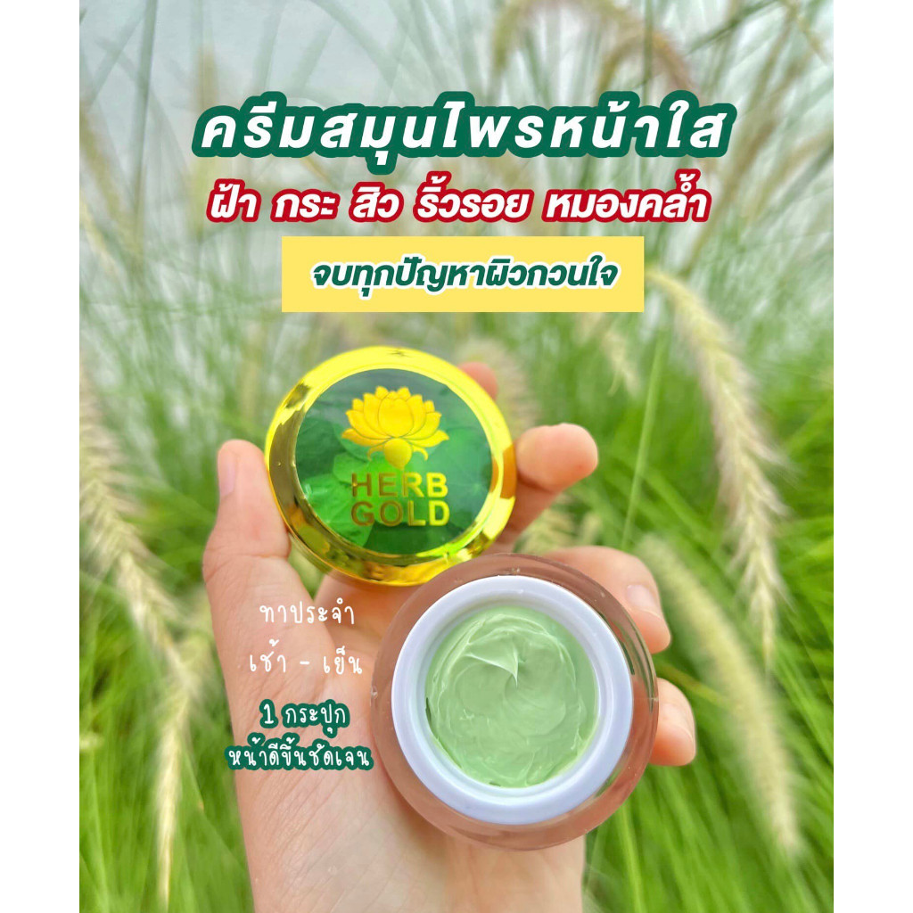 [ของแท้] HERB GOLD เฮิร์บโกลด์ รีฟิล/ ครีมบำรุงแบบเชต  (1ชิ้น) - รูปที่ 4