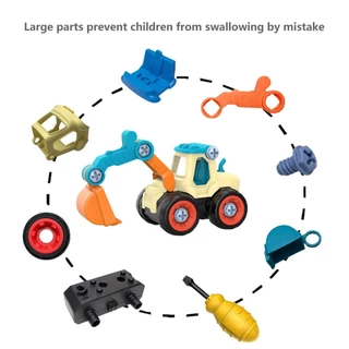DIY TRUCK engineering series toys รถขุดดินของเล่น รถตักดินของเล่น ของเล่นเด็ก