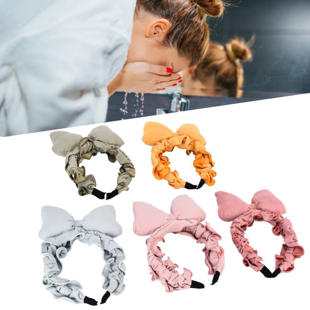 Bowknot Hair Hoop แถบคาดศีรษะโบว์ใหญ่น่ารัก Nifty สำหรับสวมใส่ทุกวันล้างหน้าคอสเพลย์ปาร์ตี้