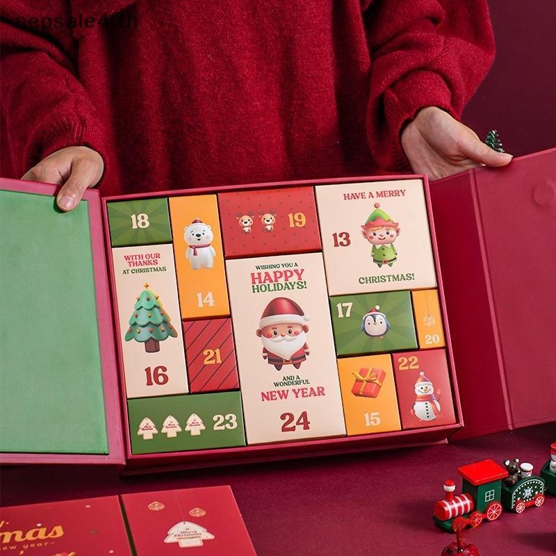 # sepsale # Christmas Advent Countdown Calendar Box 12Days Empty Gift Boxes DIY Christmas Empty Refi