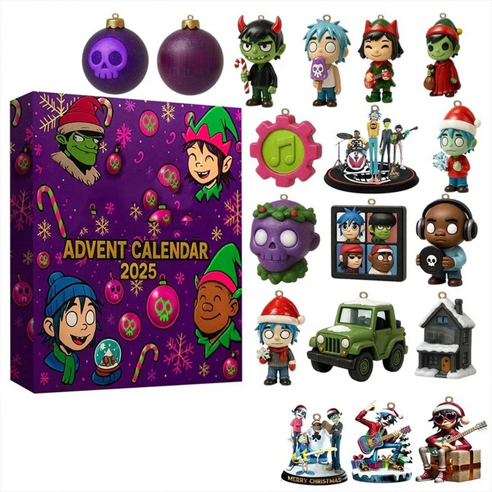 Gorillaz 2025 Christmas Countdown Calendar Blind Box
