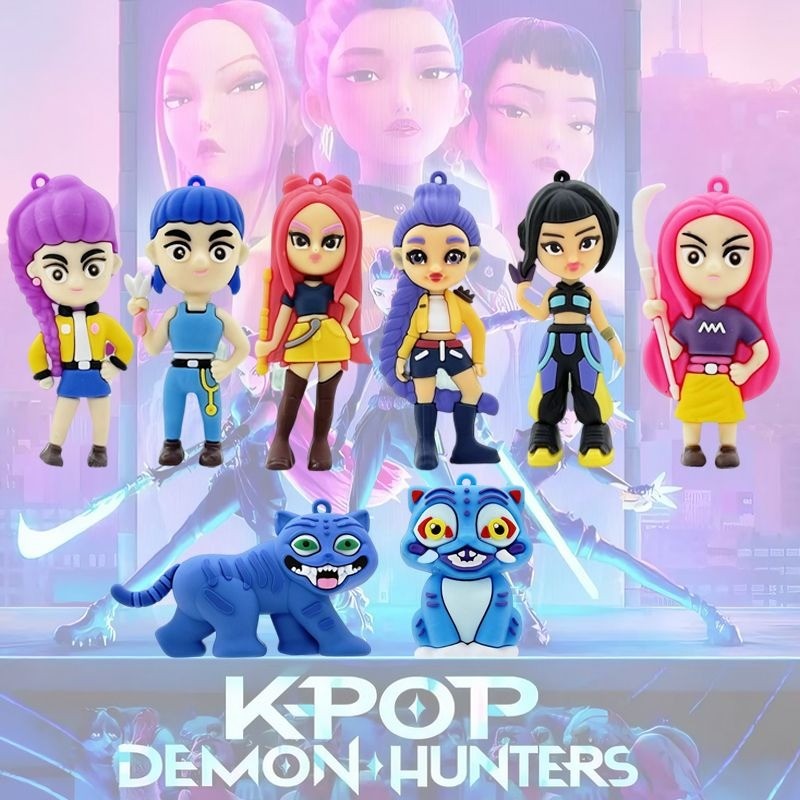 Creative K Devil Hunter ธีมเค้ก topper เหมาะสําหรับการ์ตูนเด็กวันเกิดตัวอักษรปาร์ตี้อบเค้ก topper