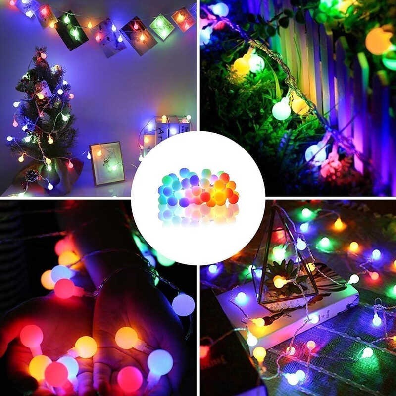 สายไฟหิ่งห้อย LED พลังงานแสงอาทิตย์ กันน้ํา LED 8 โหมด พร้อมปุ่มสัมผัส สําหรับตกแต่งสวน ราคา ถูกที่สุด ดีลบีเคเค แกลเลอรีภาพที่ 5
