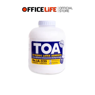 TOA (ทีโอเอ) กาวลาเท็กซ์ งานอเนกประสงค์ รุ่น LA-22S ขนาด 4 , 8 , 16 และ 32 ออนซ์ เนื้อกาวสีขาว ( 1 กระปุก )