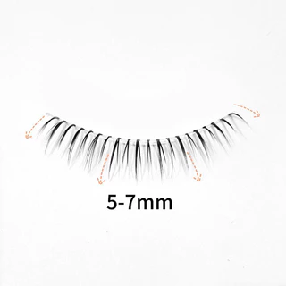 Manga Natural Wispy Cross Lower Eyelashes Daily Makeup เครื่องมือเสริมความงาม 5 คู่