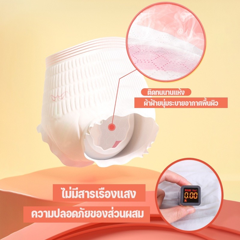 （10ชิ้น）She's ใหม่ล่าสุด อนามัยแบบกางเกง ผ้าอนามัยแพ็ค รุ่นบางเบาระบายอากาศดี ห่อละ ผ้าอนามัย หลับสนิทตลอดคืน - รูปที่ 4