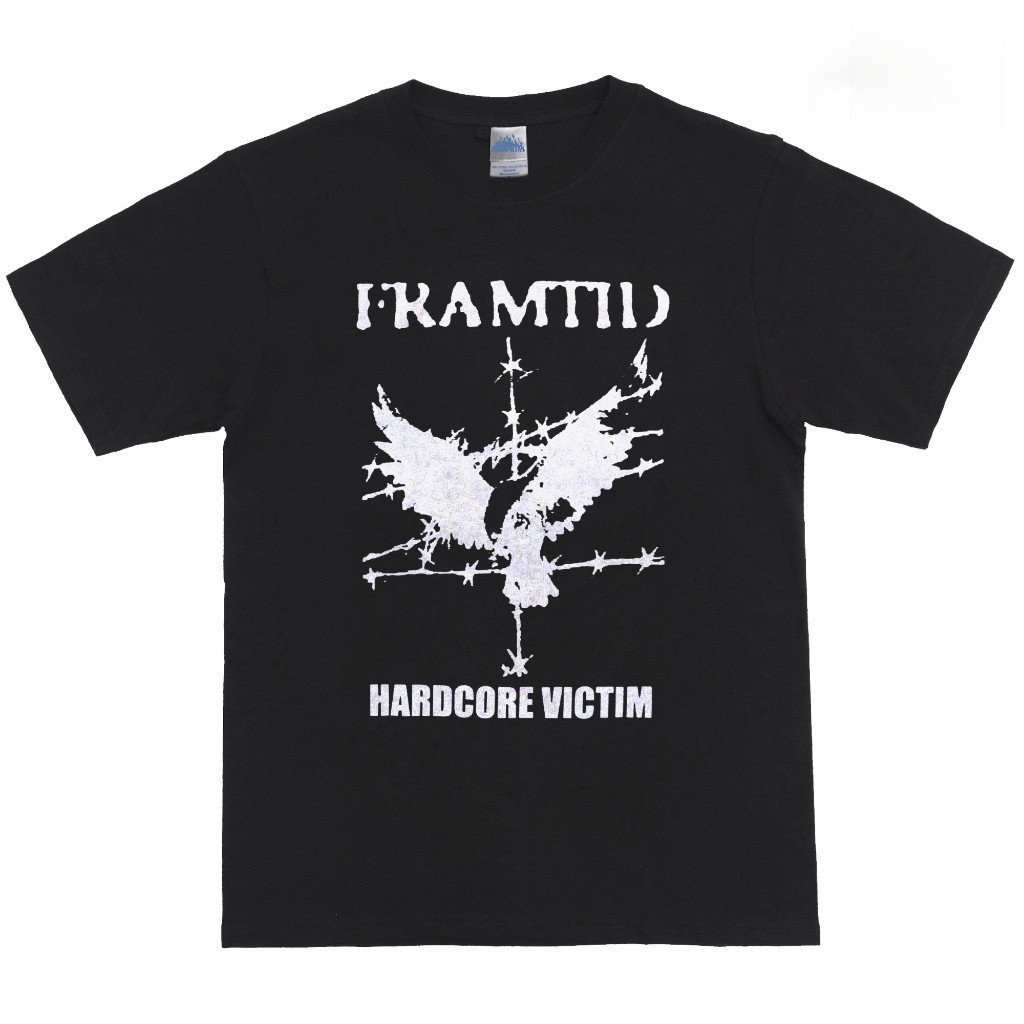 Luffy Boxy Oversize Tshirt FRAMTID Band เสื้อยืด Hardcore Victim TShirt Band สินค้า Punk