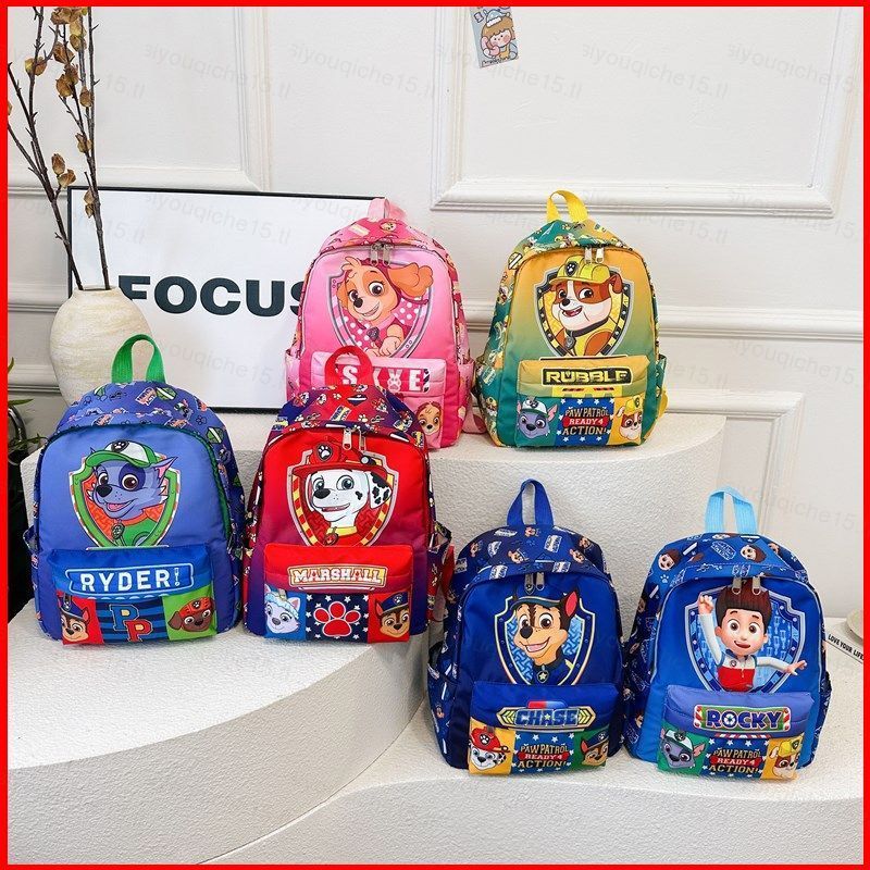 SY5 Paw Patrol Chase, Skye & Rubble กระเป๋าเป้นักเรียนน้ำหนักเบาท้องเก็บของเยอะ ดีไซน์การ์ตูนอนิเมะน