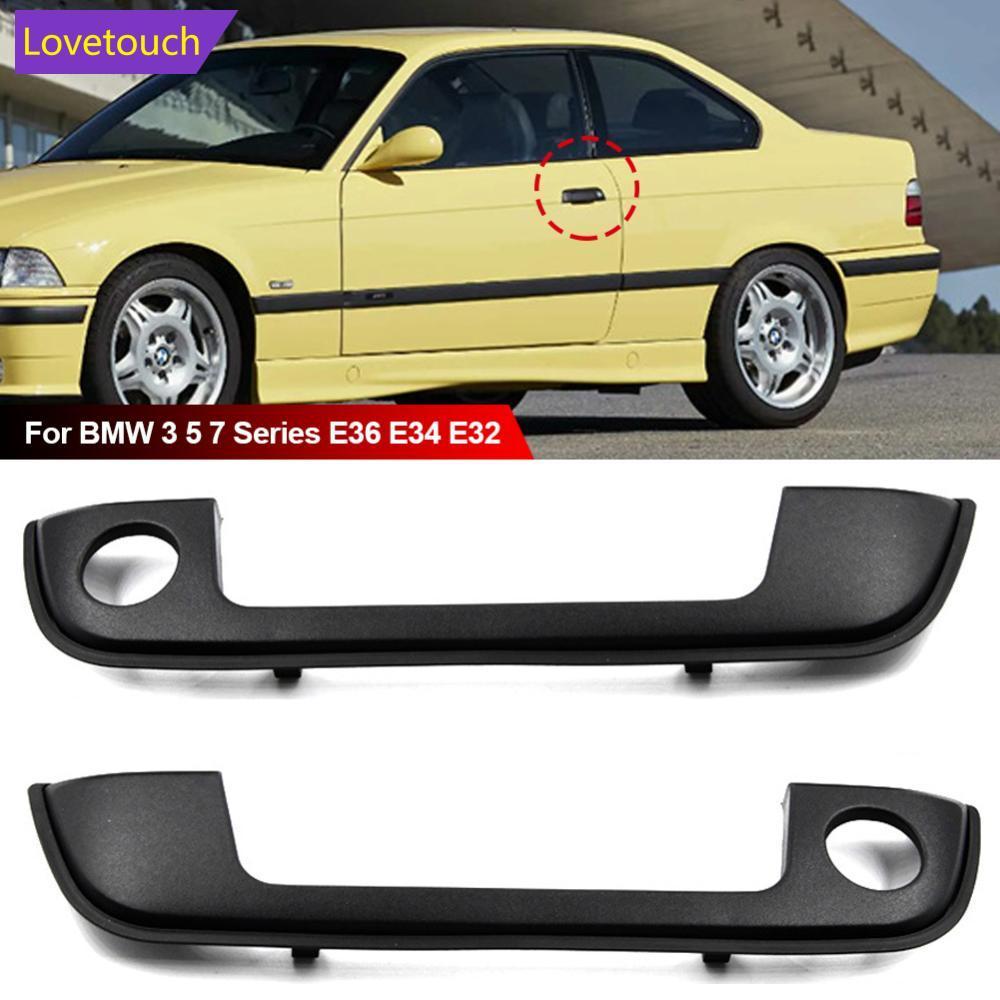 LOVETOUCH 2 ชิ้น/4 ชิ้นมือจับประตูรถยนต์ฝาครอบด้านหน้าด้านหลังพร้อมปะเก็น 51218122441 51218122442 สํ