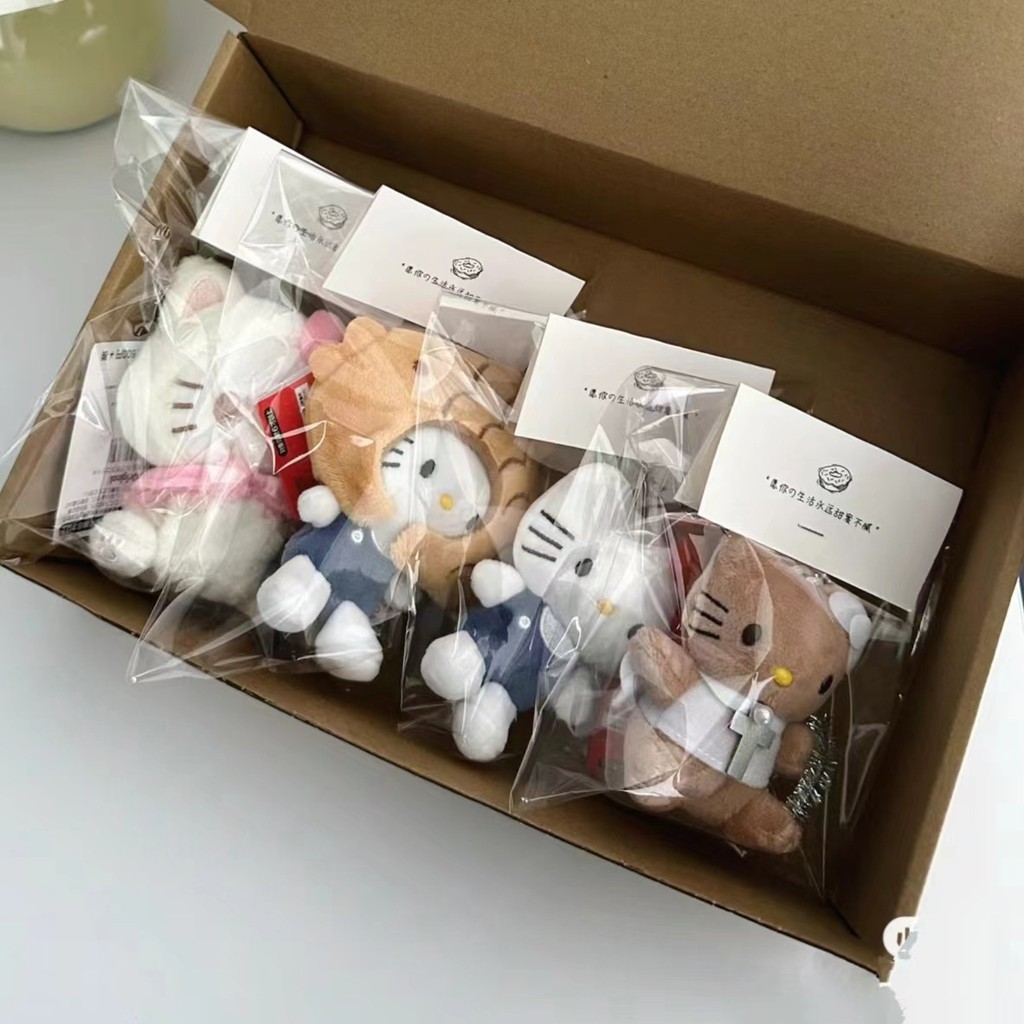 Hello Kitty ตุ๊กตา พร้อมกระเป๋าและจี้ ของใช้น่ารักสำหรับเด็กนักเรียน