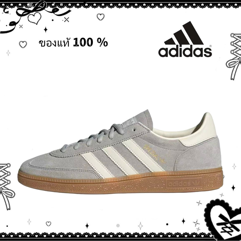 （ของแท้ 100 %）✅ adidas originals spezial IF7086 สีเทา สีขาว Casual shoes