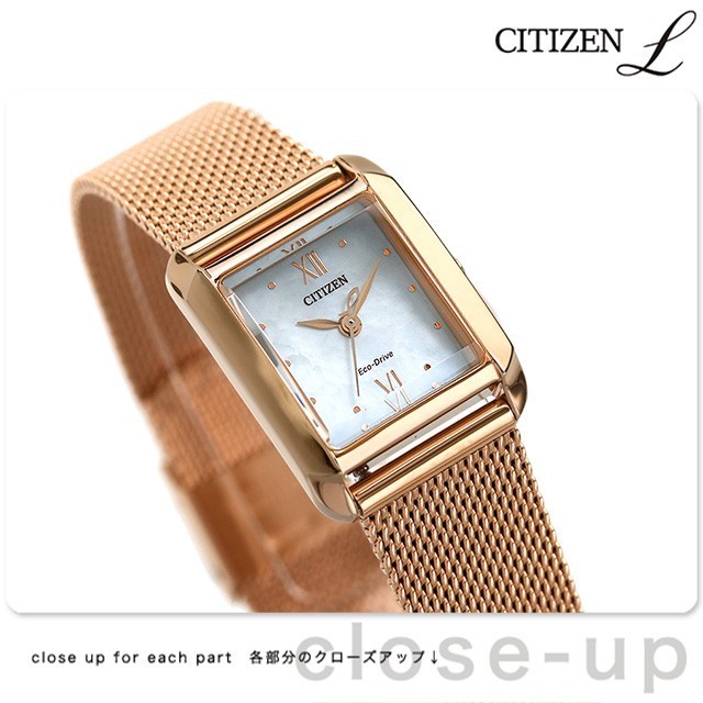 Jdm นาฬิกาใหม่ ★ Citizen Citizen รุ่นใหม่ CITIZEN L นาฬิกาผู้หญิงแบบใช้แสงกันน้ำแบบลำลอง EW5593-64D 