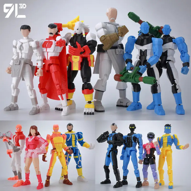 [Meow.sensei]9L3D พิมพ์ Deadpool Wolverine Batman Spider-Man Venom ตัวเลขการกระทํา Dummy13 Lucky13 T13 อะนิเมะรุ่นของเล่นสะสมของขวัญ​