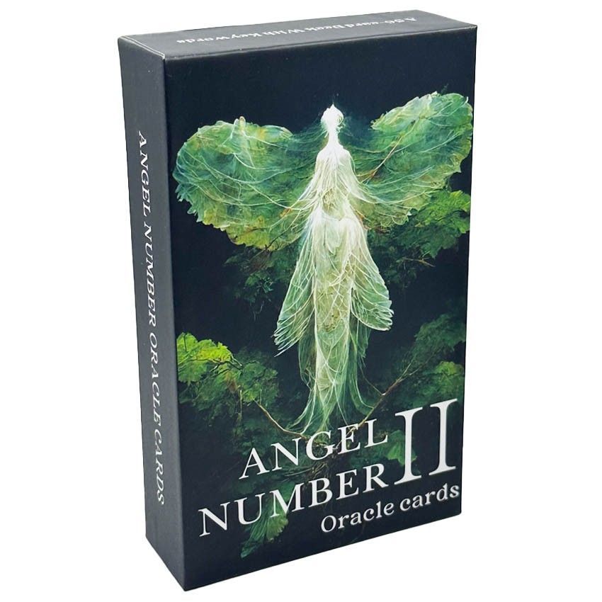 [คลังสินค้าพร้อม] Heaven and Earth Cover 12 * 7 ซม. Angel Number Oracle Card 2 เกมกระดานภาษาอังกฤษกา