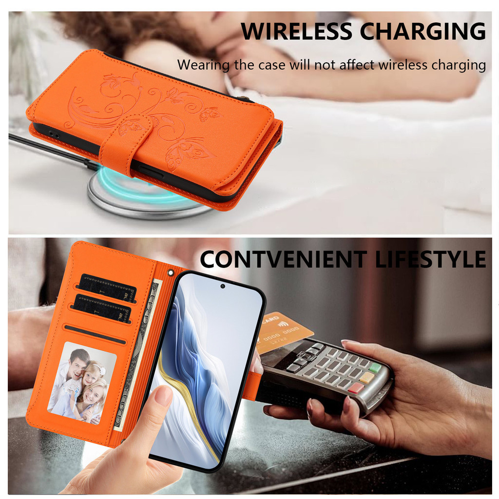 กระเป๋าสตางค์ Flip Case สําหรับ Redmi Turbo 3 4 Pro K70 K70E Ultra ซิปสไตล์ PU หนังเคสโทรศัพท์