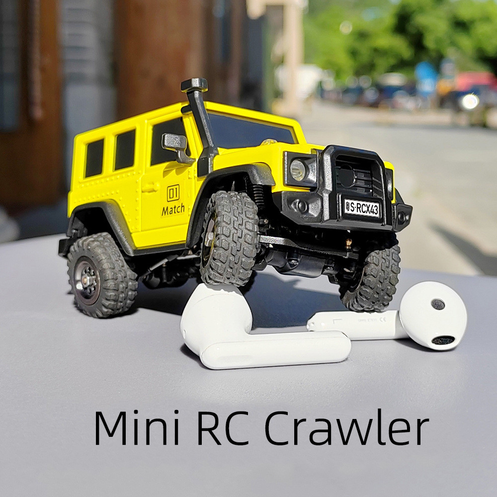 LDARC LDARC X43 Off-Road 1/43 มินิจําลองรถปีนเขาสี่ล้อไดรฟ์ Wrangler RC รีโมทคอนโทรลรุ่นรถ