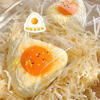 🍳สกุชชี่ข้าวปั้น ข้าวปั้นไข่แดง น่ารัก นุ่มนิ่ม บีบเพลินมือ …