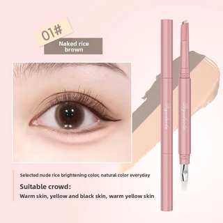 Qiyuduola รุ่นเดียวกัน Qiyuduola ปากกาอเนกประสงค์สามมิติ Double-Combined Lying Silkworm Pen EMEL