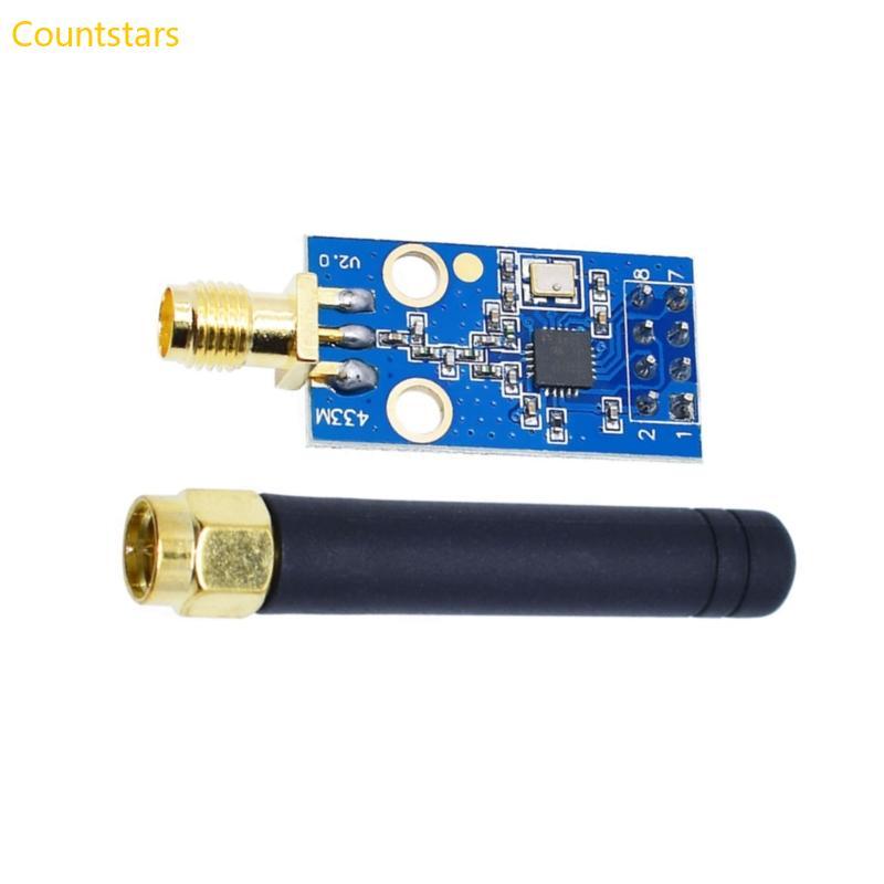 COU CC1101 433MHz Transceiver โมดูล SMA Antennae สําหรับการสื่อสารส่งข้อมูลทางไกล