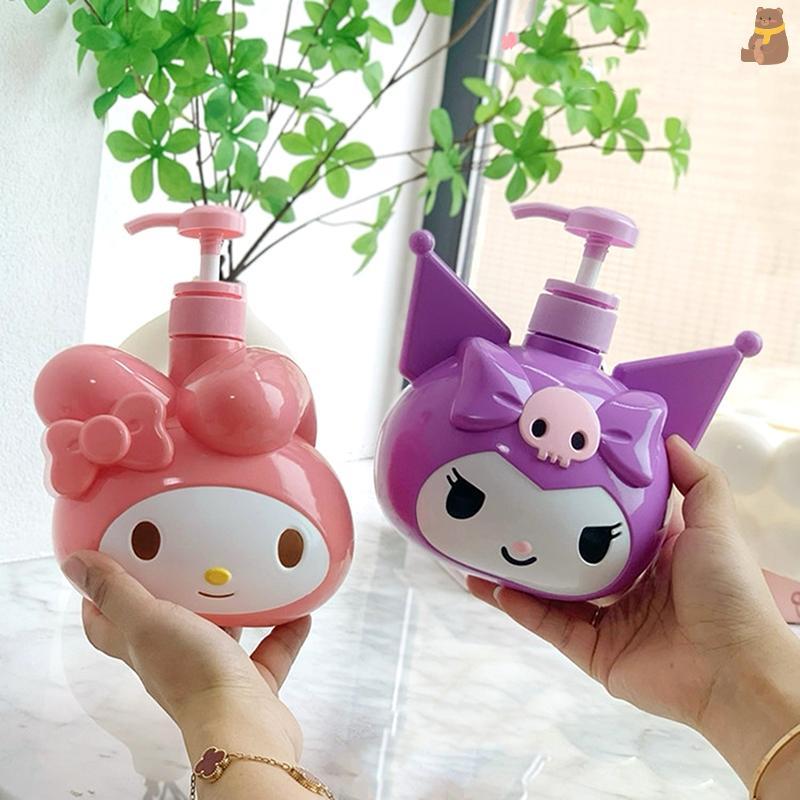 [TA] 900ml Sanrio Kuromi Soap Bottle Kawaii My Melody Shampoo Shower Milk Sub-Bottle Lotion Press St