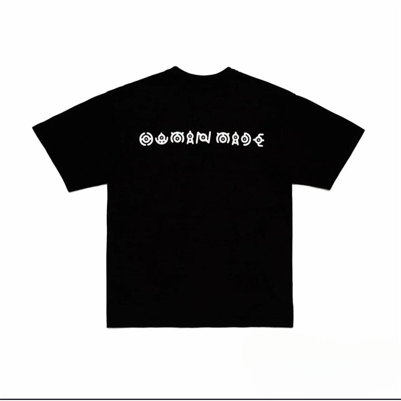 เสื้อยืดแขนสั้นสตรีทแฟชั่น ทำจากผ้าฝ้าย ออกแบบพิเศษด้านหลัง เหมาะสำหรับทุกเพศ