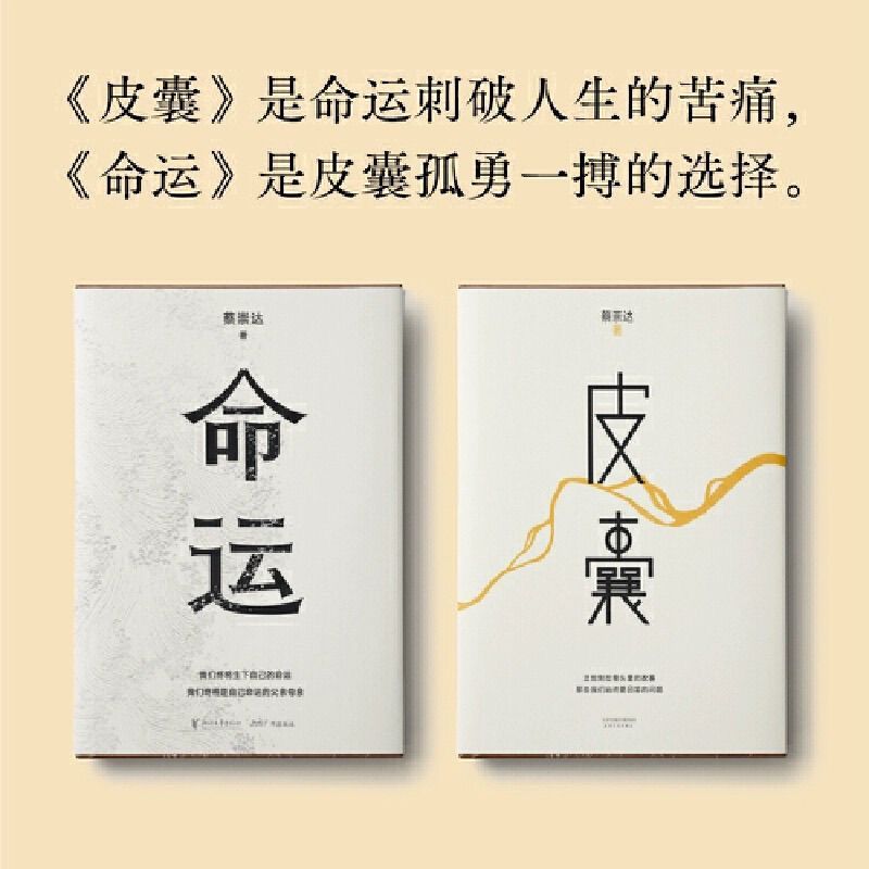 Whole Store Cai Chongda works Leather bag+Destiny Cai Chongda Novel Prose Collection Chinese Modern 