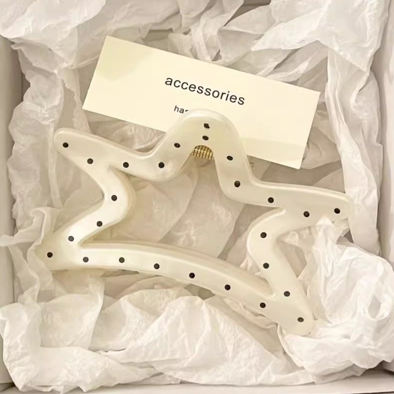 กิ๊บคลิปผมสีขาวยาว 13 เซนติเมตร ดีไซน์บิ๊กจับ สำหรับตกแต่งทรงผม - รูปที่ 2