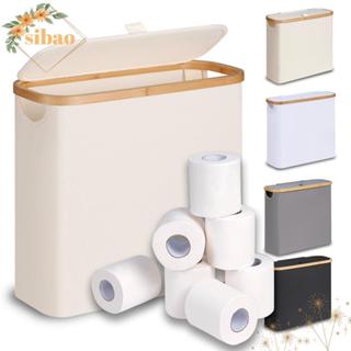 ตะกร้ากระดาษชําระ ซิเปา,ไม้ไผ่มัลติฟังก์ชั่ตู้เก็บกระดาษชําร…