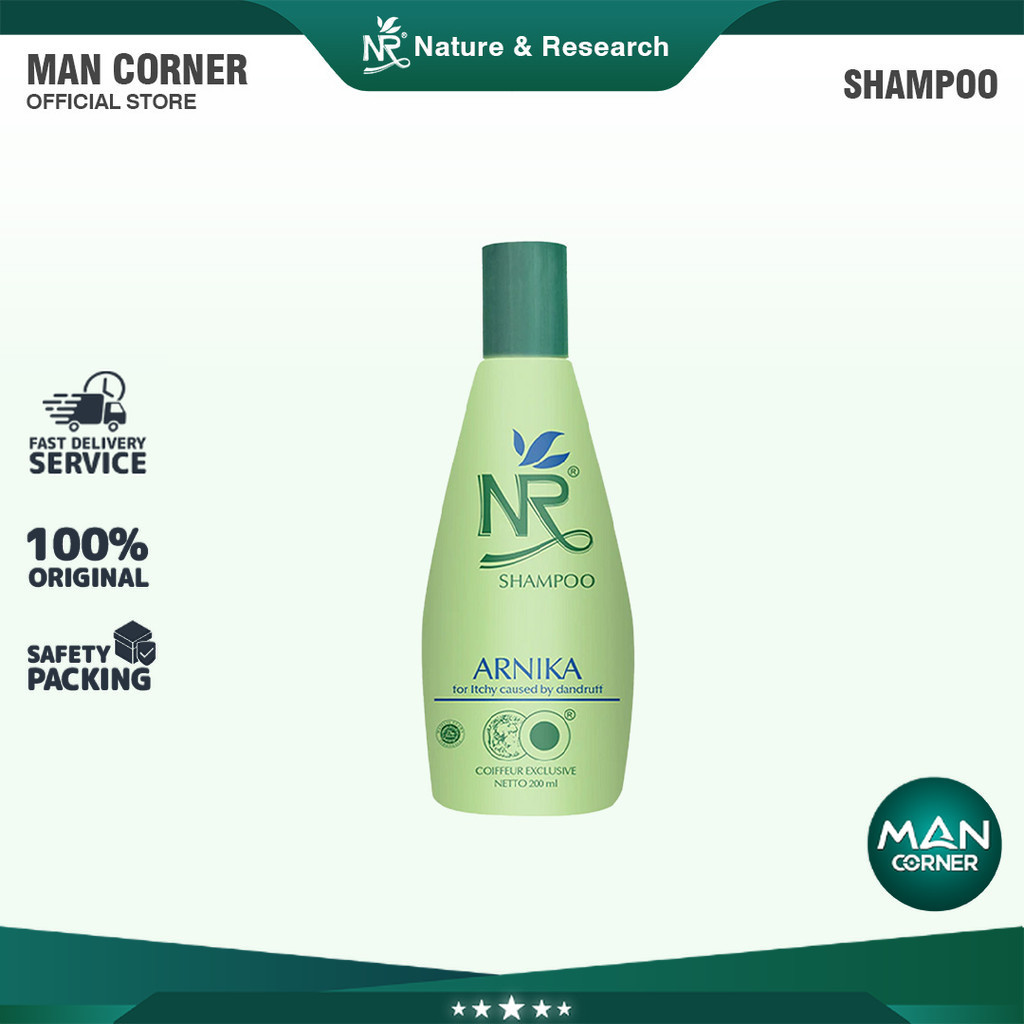 NR Shampoo Arnika 200 ML สําหรับดูแลเส้นผมรังแคด้วย Arnika และ Piroctone Olamine Flower Extract