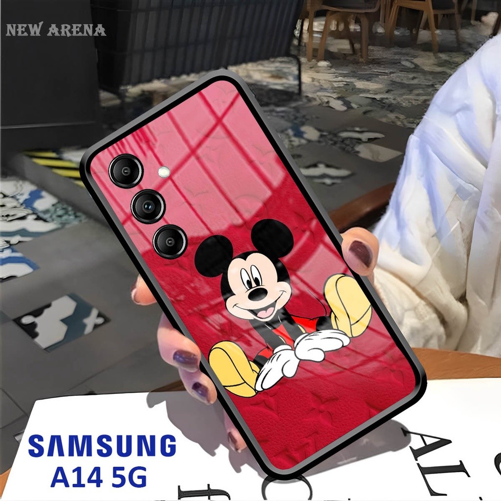 HP Softcase Glass Kaca SAMSUNG A14 [5G] - เคสโทรศัพท์ป้องกันสําหรับ SAMSUNG A14 [5G] [ A46]