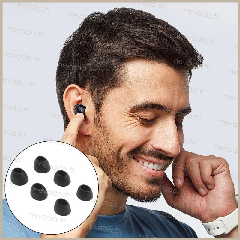 Nev ʚɞ แผ่นรองหูฟังซิลิโคนออกแบบรูปไข่สําหรับ w300bt Noise Cancelling ชุดหูฟังแบบคล้องคอพร้อม Optima