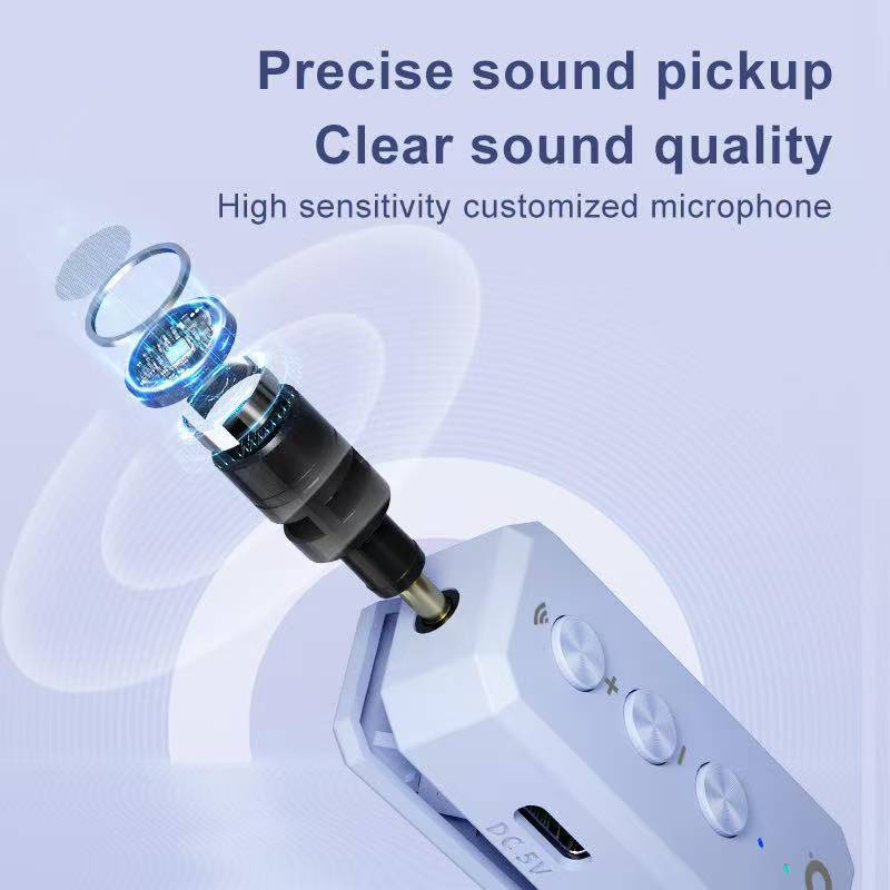 SHIDUชุดหูฟังไมโครโฟนไร้สาย M500 2.4G ไมค์ช่วยสอนไมค์หนีบปก ไมค์ไร้สายช่วยสอนสำหรับครูอาจารย์ - รูปที่ 2