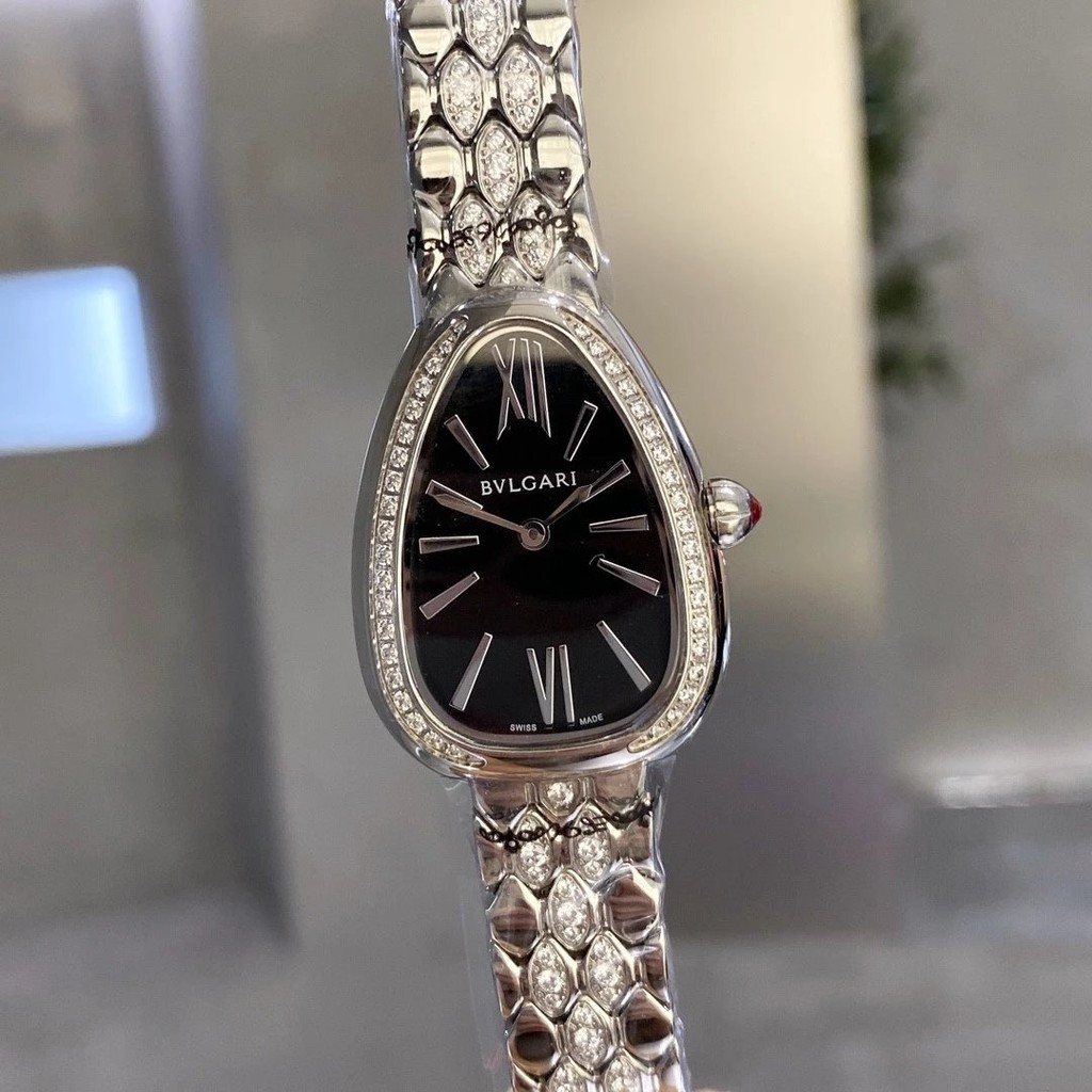 Gypsophila Dial และ Snake Scale Watch Chain Outline Winding of the Snake Gilt Snake Shadow นาฬิกาสุภ