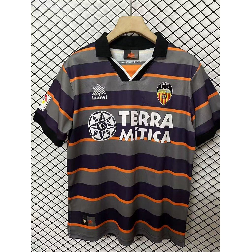 เสื้อยืดกีฬา Valencia Away Jersey 1999/2000 แห้งไว