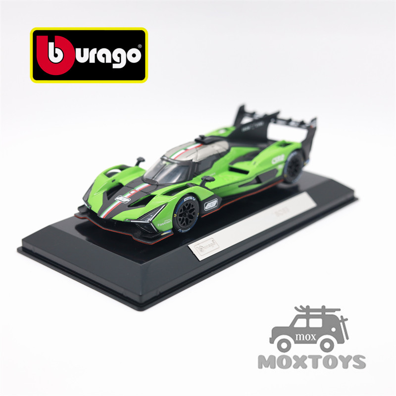 Bburago 1:43 SC63 Racing สีเขียว Diecast Racing Car