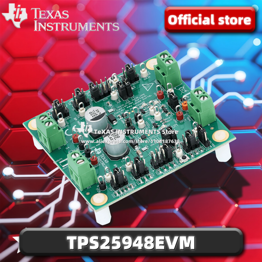 โมดูลประเมินประเมินผล TPS25948EVM TPS25948 สําหรับ 3.5-V ถึง 23-V, 8-A, 12-mΩ eFuse