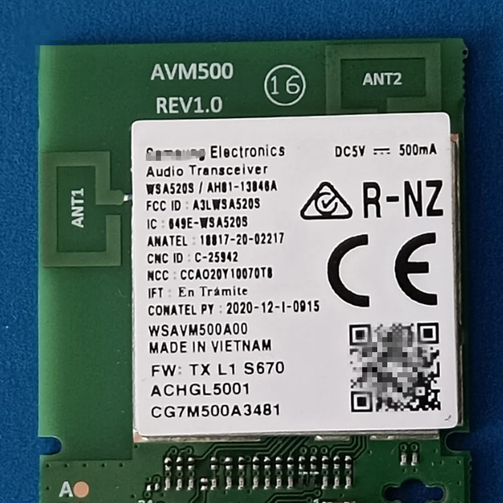 AH81-13846A โมดูลบลูทูธเสียง Samsung 669E-WSA520S AVM500 REV1.0