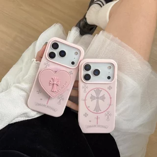 ปลอกTPU Coverใช้งานร่วมกับiPhone 13 14 14Pro 14ProMax 15 15Pro 15ProMax 16 16Pro 16ProMax 17Pro 17ProMaxสีชมพูรูปแบบแม่เหล็กกรณี