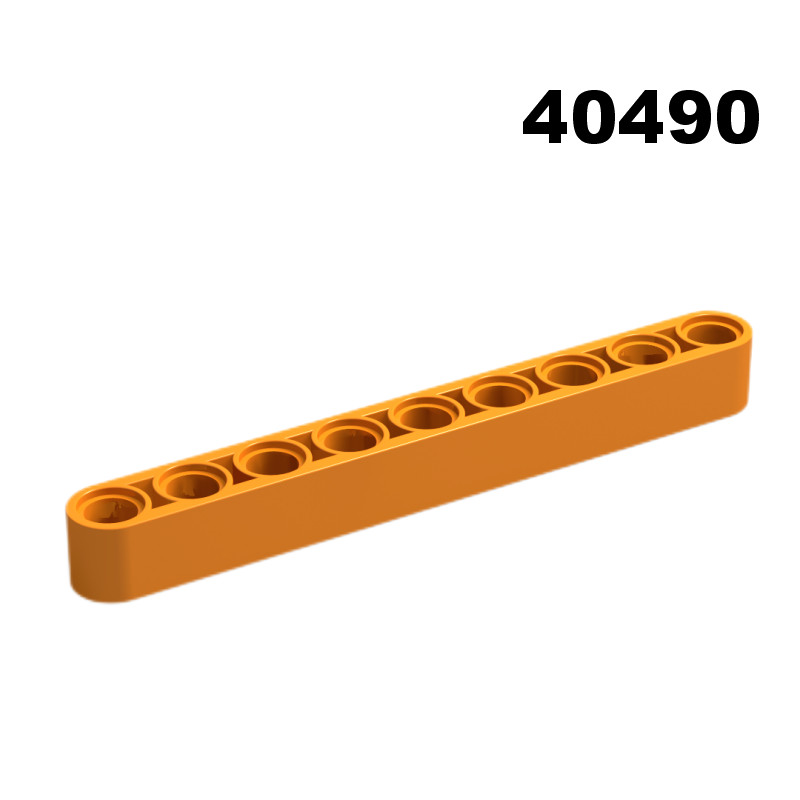 บล็อกตัวต่อในประเทศ 40490 1X9-Hole Wall Beam เทคโนโลยี Plug-In ของเล่นเทคโนโลยีชุด MOC อะไหล่ 9
