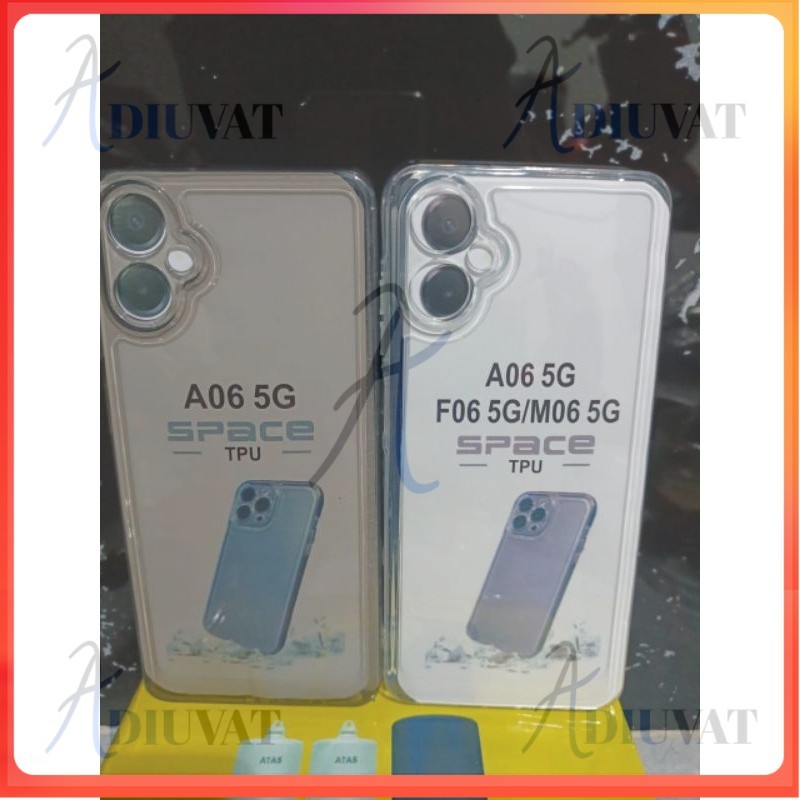 Softcase SAMSUNG A06 5G M06 5G / F06 5G Case ซิลิโคนใส สีดําโปร่งใส Space