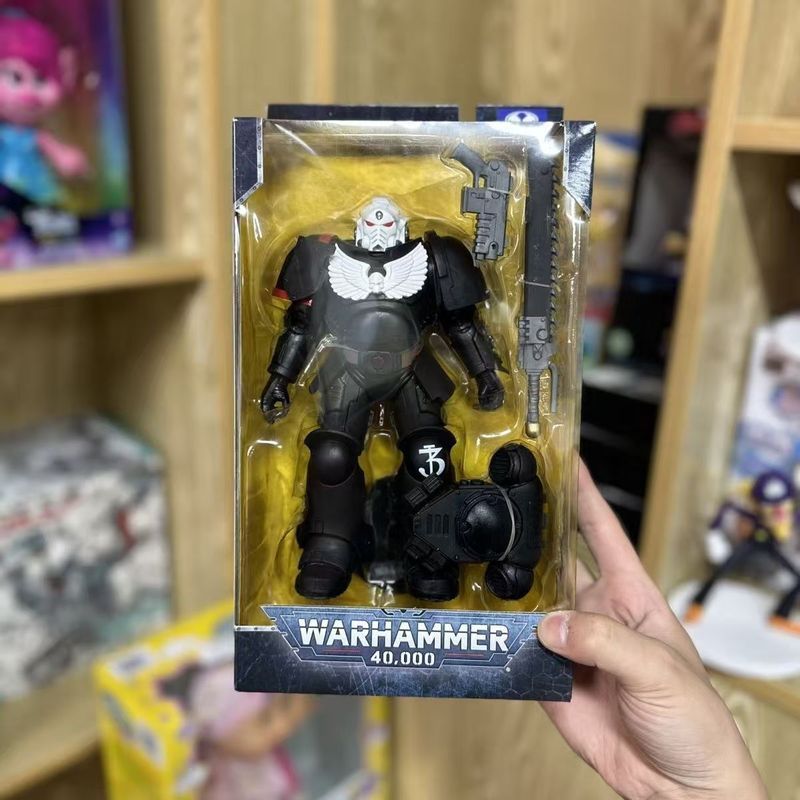 ของแท้ Star Warrior Dark Crow Guard Figure Battle Leader Kaiwan Shrek Warhammer 40K Game McFarlaned 