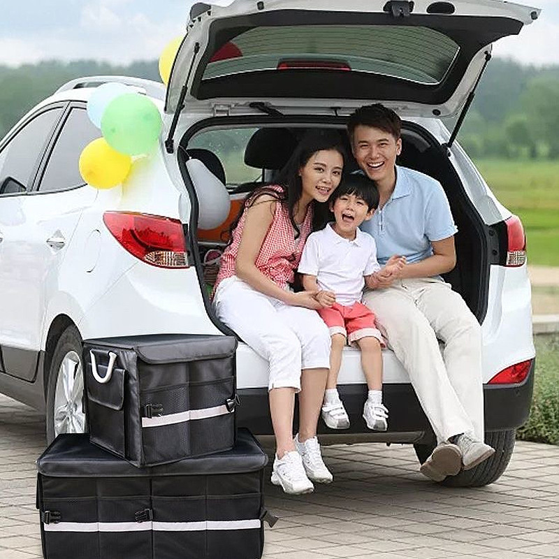 55L กล่องใส่ของในรถ Trunk Bag อุปกรณ์ตั้งแคมป์กลางแจ้ง กล่องเก็บของ ออแกไนเซอร์ กล่อง กระเป๋าเก็บของอเนกประสงค์ - รูปที่ 3