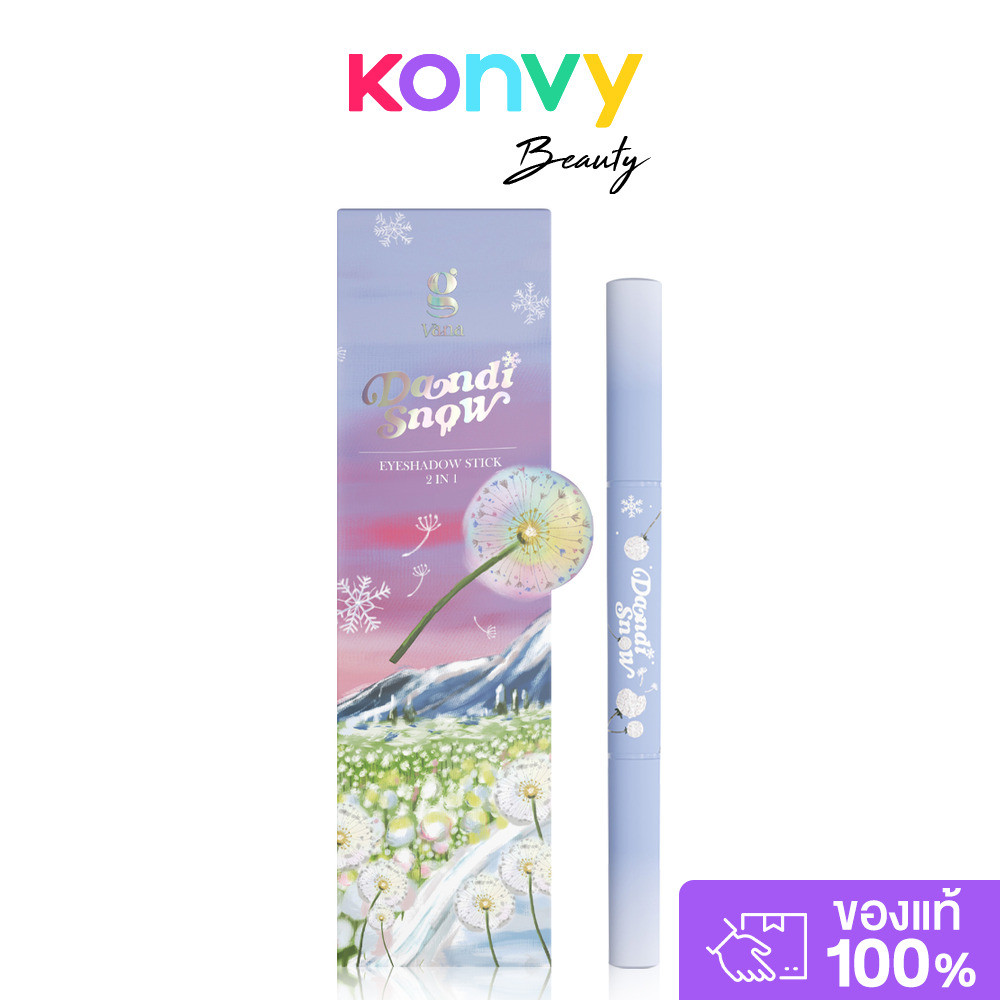 Gvana Dandisnow Eyeshadow Stick 2In1 0.66g #Champagne จีวาน่า อายแชโดว์ในรูปแบบแท่ง 2in1.