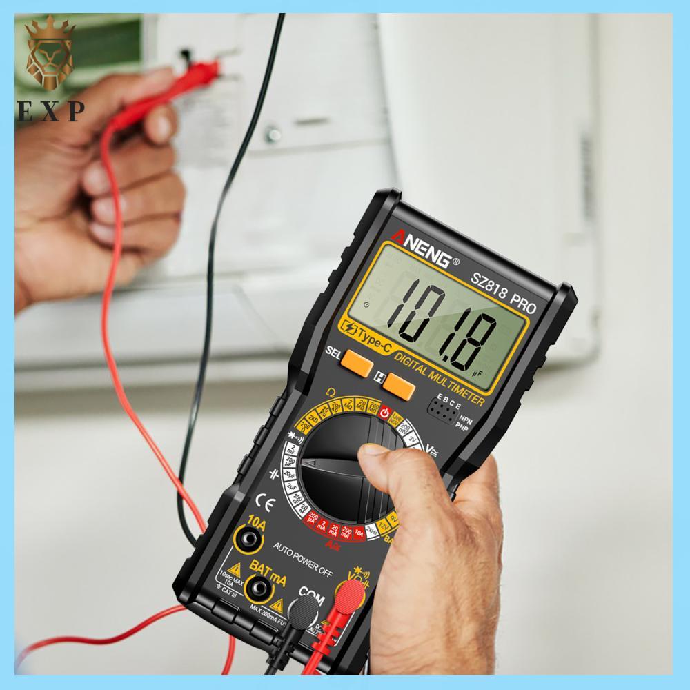[explosion1.th] DC AC Voltmeter 1999 นับ Ohm Volt Amp Meter จอแสดงผล LCD AC/DC Capacitance Meter สํา