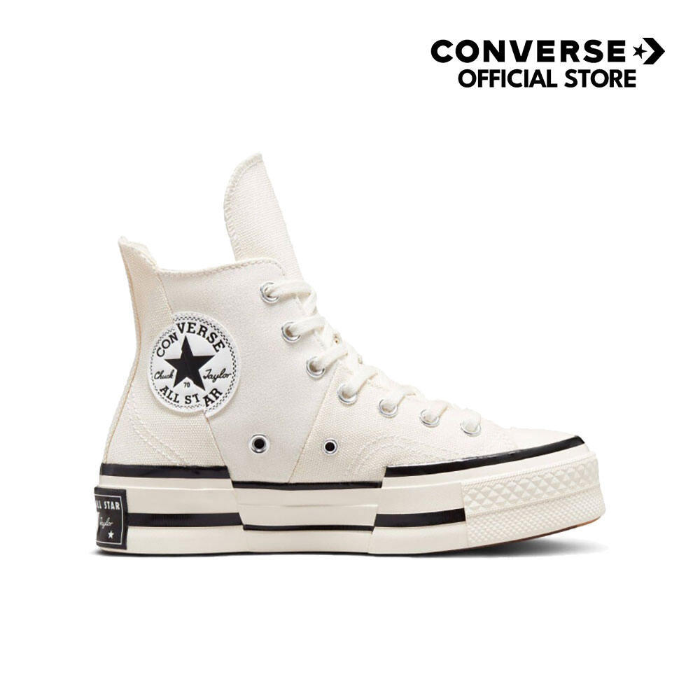 CONVERSE รองเท้าผ้าใบ ยูนิเซ็กส์ CHUCK 70 PLUS CANVAS HI CREAM - A00915CU_F2CMXX