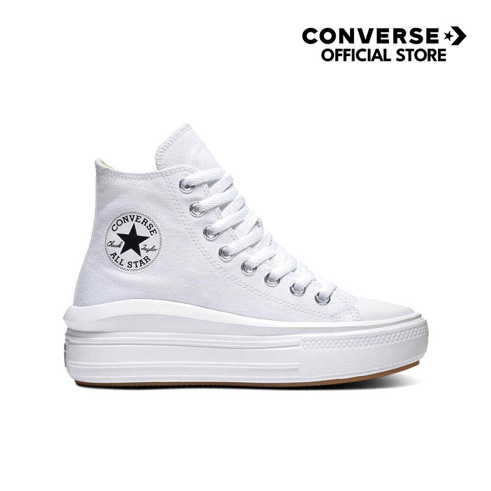 CONVERSE รองเท้าผ้าใบ น้ำหนักเบา นุ่มสบาย รุ่น CTAS MOVE HI WHITE - 568498CF_H1WTXX สีขาว ผู้หญิง
