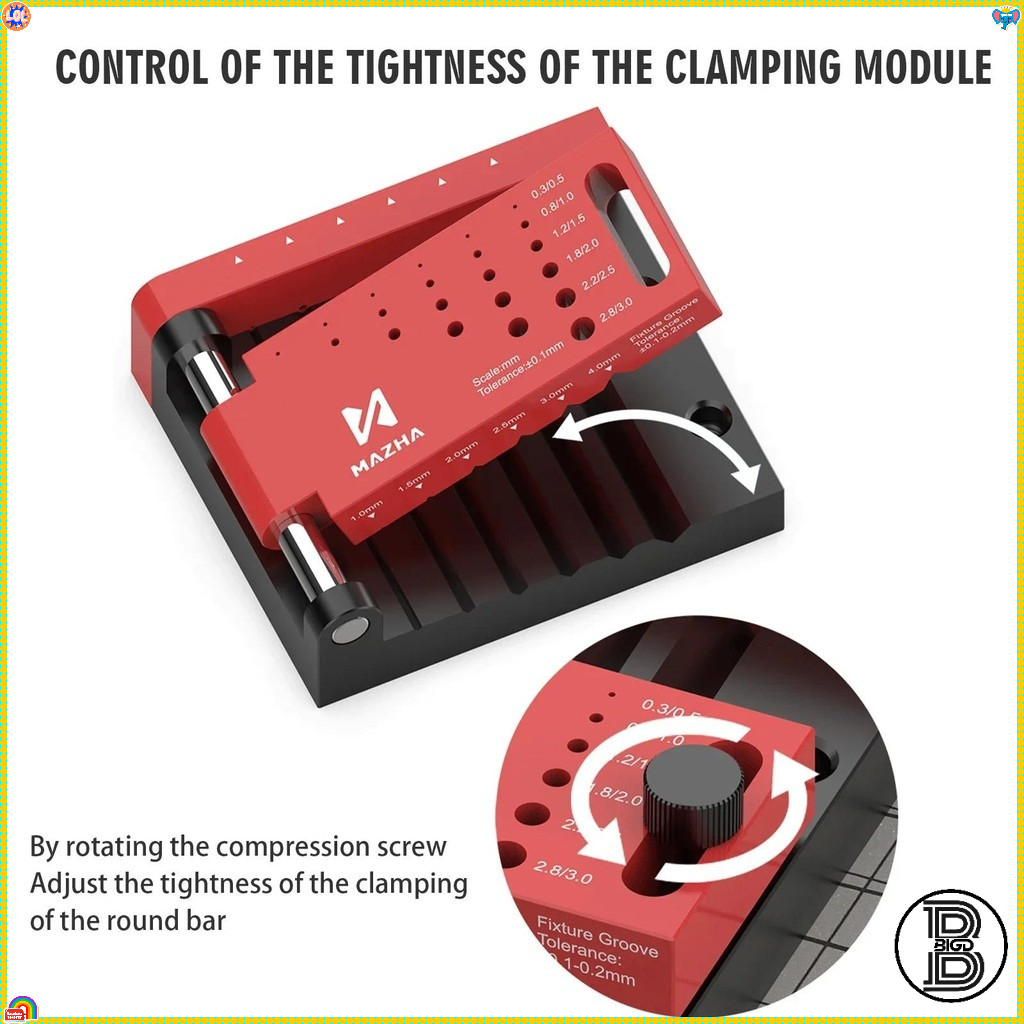 MAZHA T0012 พลาสติก Borehole Positioner Locator รอบ Rod Center เจาะเครื่องมือสําหรับ DIY Hobby ของเล