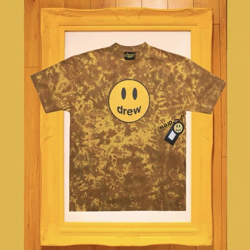 Drew House Mascot (น้ำตาล 46” พร้อมส่ง) Justin Bieber Secret tie dry 2021 เสื้อมัดย้อม