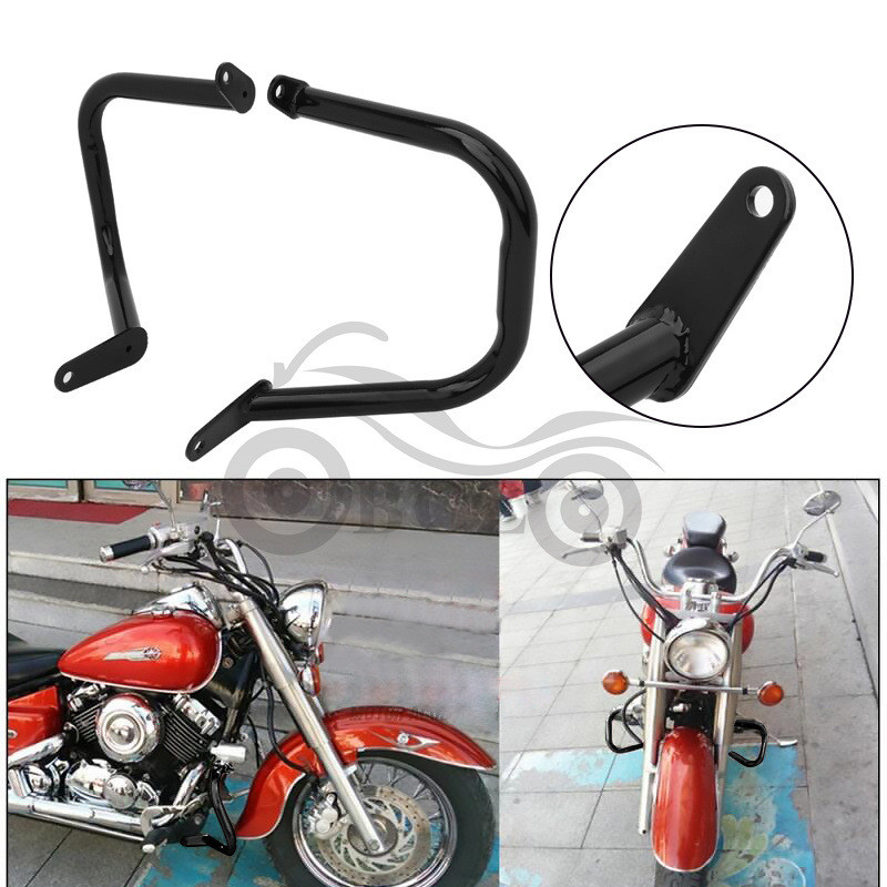 เหมาะสําหรับ Yamaha Racing Star VSTAR650 ดัดแปลงกันชน Guard Bar เครื่องยนต์ Anti-Collision Bar 96-13
